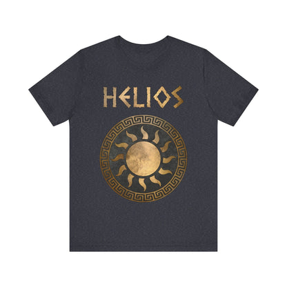 Heather Navy / S Helios Greek God of the Sun Symbol T-Shirt