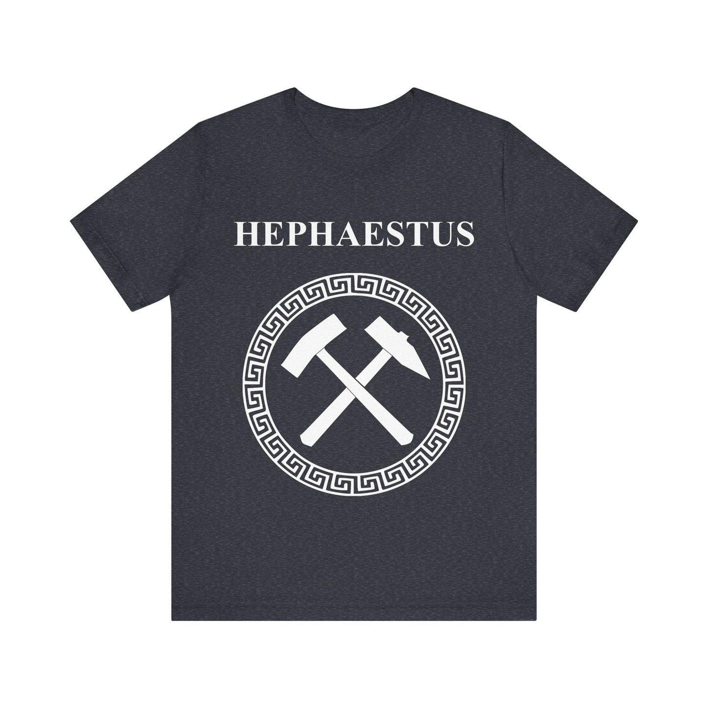 Heather Navy / S Hephaestus Greek God of Fire Smithing and Crafting T-shirt
