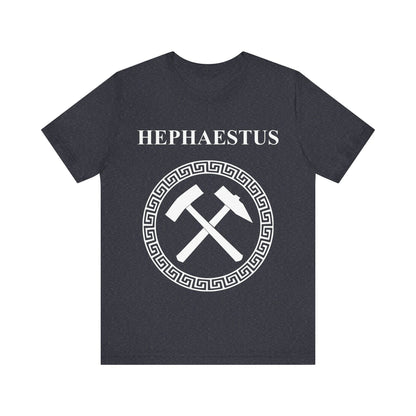 Heather Navy / S Hephaestus Greek God of Fire Smithing and Crafting T-shirt