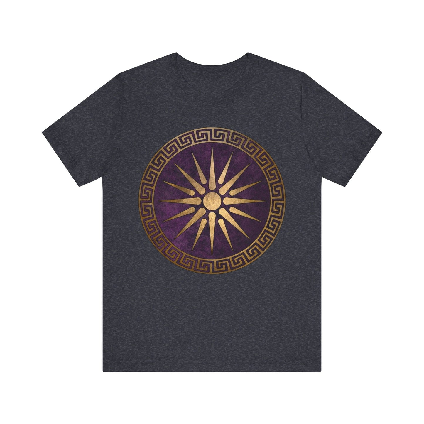 Heather Navy / S Macedon Alexander the Great Shield T-Shirt
