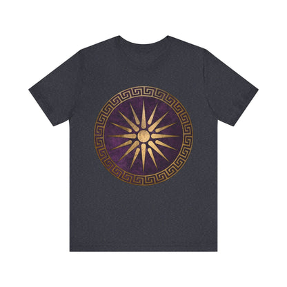 Heather Navy / S Macedon Alexander the Great Shield T-Shirt