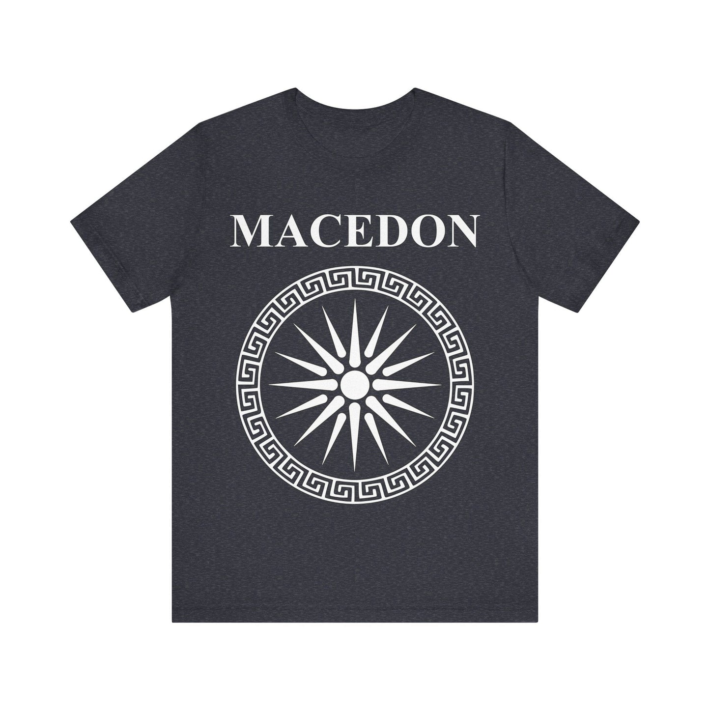 Heather Navy / S Macedon Alexander the Great Symbol T-shirt