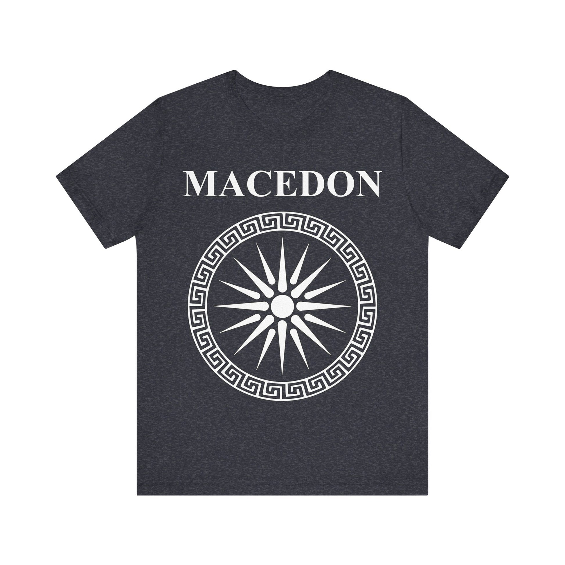Heather Navy / S Macedon Alexander the Great Symbol T-shirt