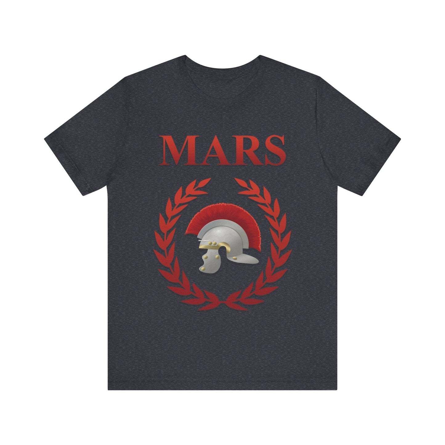 Heather Navy / S Mars Ancient Roman God of War T-shirt