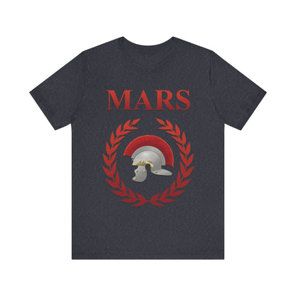 Heather Navy / S Mars Ancient Roman God of War T-shirt