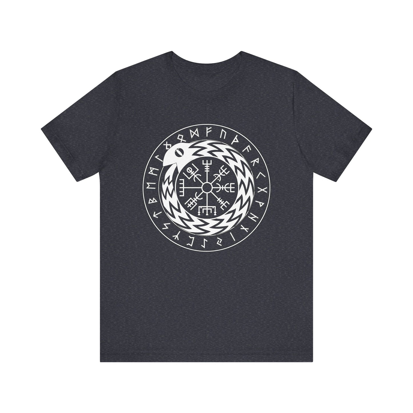 Heather Navy / S Norse Mythology Jormungandr T-Shirt