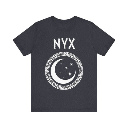 Heather Navy / S Nyx Greek Goddess of Night Symbol T-shirt