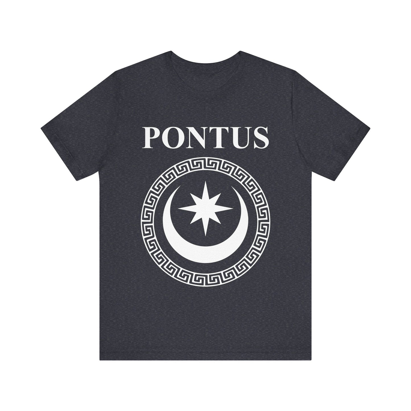 Heather Navy / S Pontus Ancient Kingdom Mithridates Symbol T-shirt