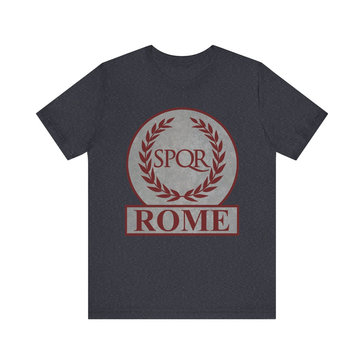 Heather Navy / S Rome Ancient Roman SPQR Symbol T-shirt