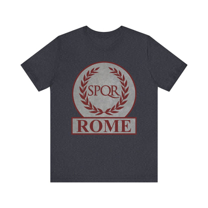 Heather Navy / S Rome Ancient Roman SPQR Symbol T-shirt
