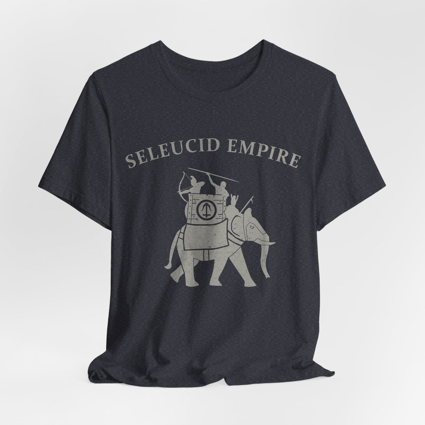 Heather Navy / S Seleucid Empire War Elephant T-Shirt