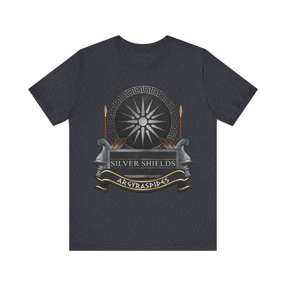Heather Navy / S Silver Shields Argyraspides T-Shirt
