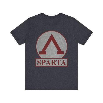 Heather Navy / S Spartan Lambda Symbol of Lacedaemon Sparta T-shirt