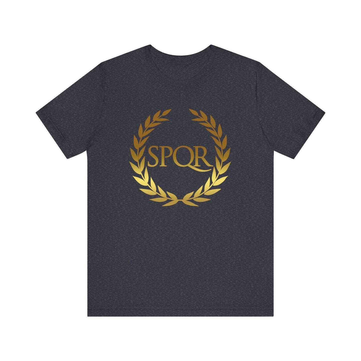 Heather Navy / S SPQR Ancient Rome Symbol T-shirt