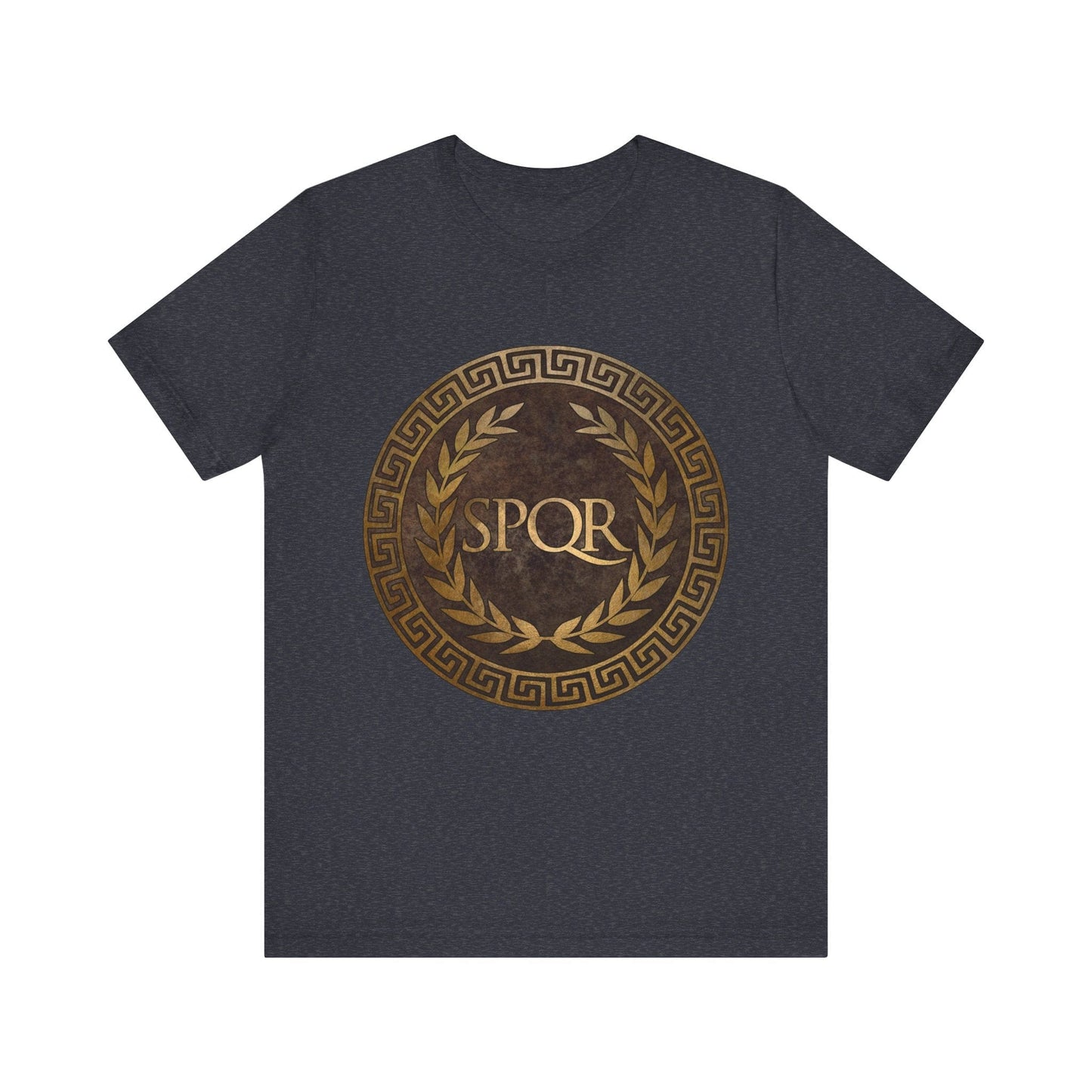 Heather Navy / S SPQR Symbol of Ancient Rome T-Shirt