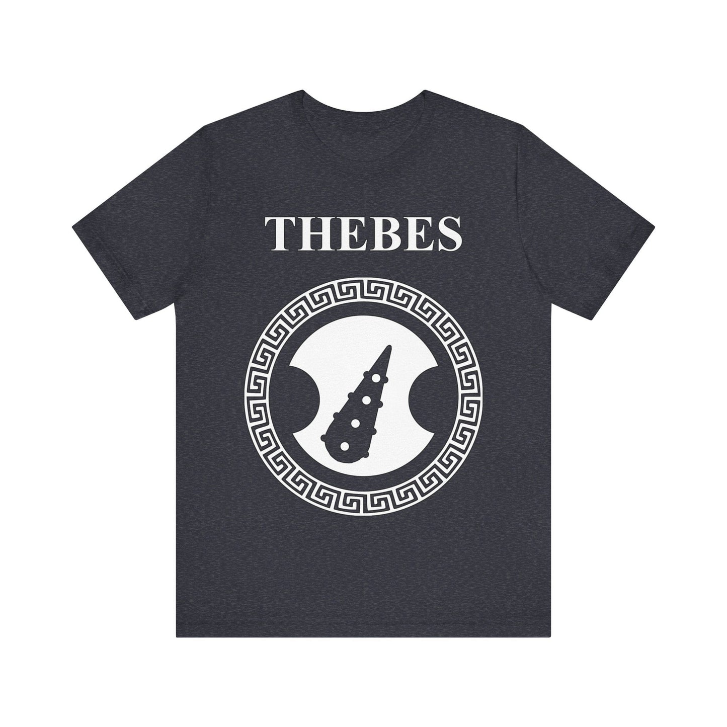 Heather Navy / S Thebes Sacred Band Ancient Greek City-State T-Shirt