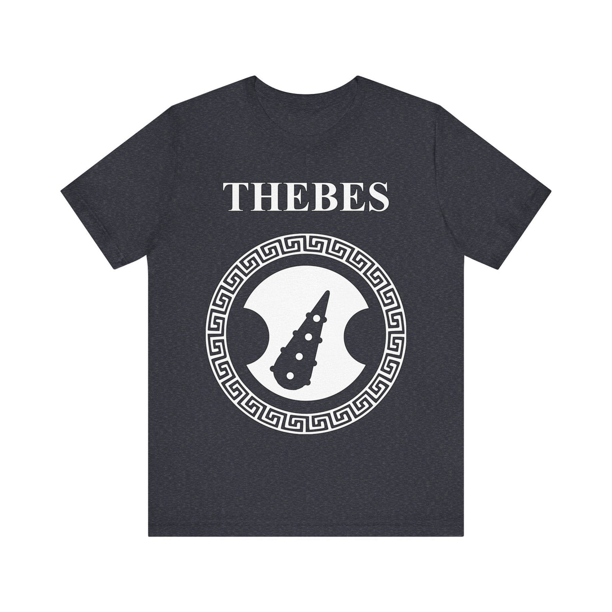 Heather Navy / S Thebes Sacred Band Ancient Greek City-State T-Shirt