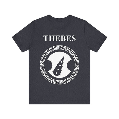 Heather Navy / S Thebes Sacred Band Ancient Greek City-State T-Shirt