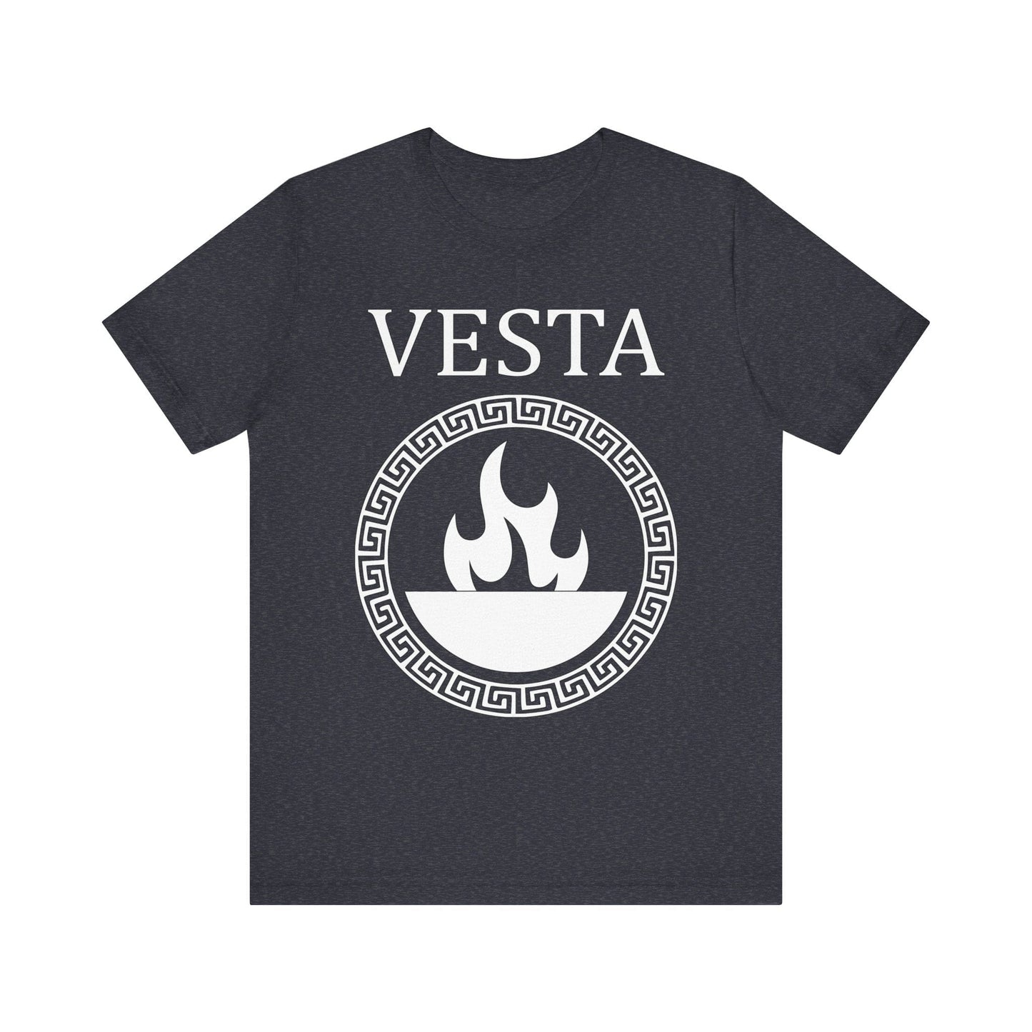 Heather Navy / S Vesta Roman Goddess T-Shirt