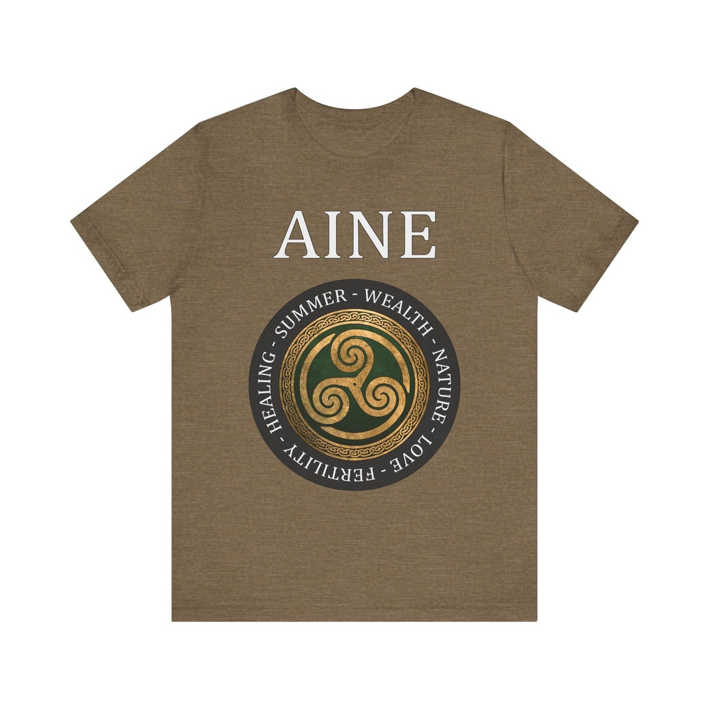 Heather Olive / S Aine Ancient Celtic and Irish Goddess T-Shirt