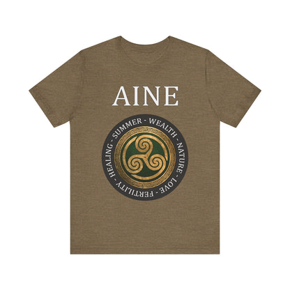 Heather Olive / S Aine Ancient Celtic and Irish Goddess T-Shirt