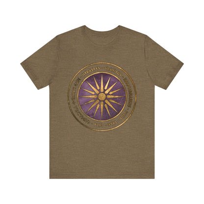 Heather Olive / S Alexander the Great Battles Macedonian Shield T-shirt