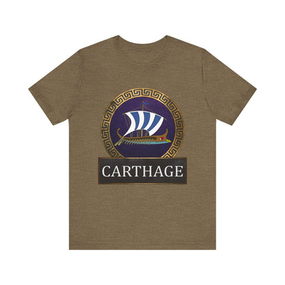 Heather Olive / S Ancient Carthage - Carthaginian Navy T-shirt