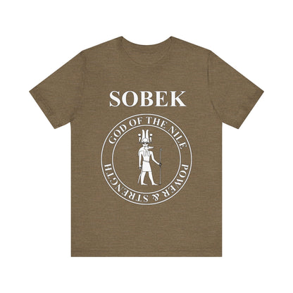 Heather Olive / S Ancient Egypt God Sobek T-Shirt