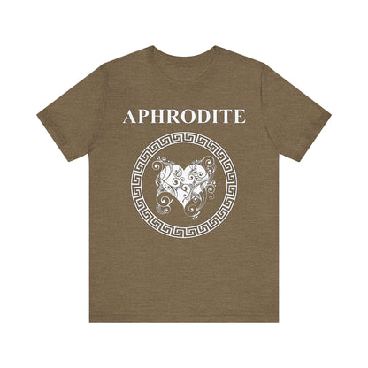 Heather Olive / S Aphrodite Greek Goddess of Beauty T-shirt