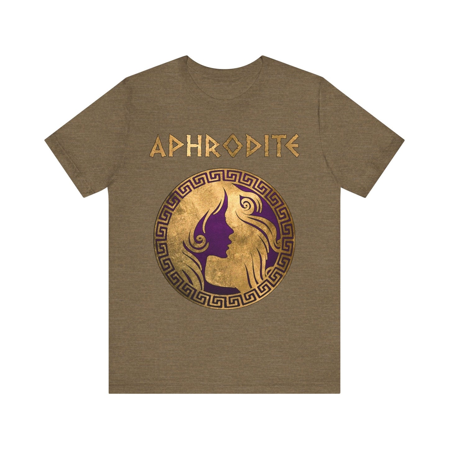 Heather Olive / S Aphrodite Greek Goddess of Love and Beauty T-shirt