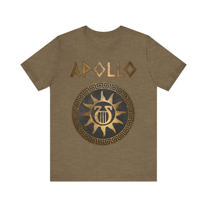 Heather Olive / S Apollo Ancient Greek God Lyre Symbol T-Shirt