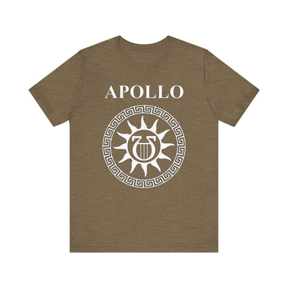 Heather Olive / S Apollo Greek God Lyre T-Shirt