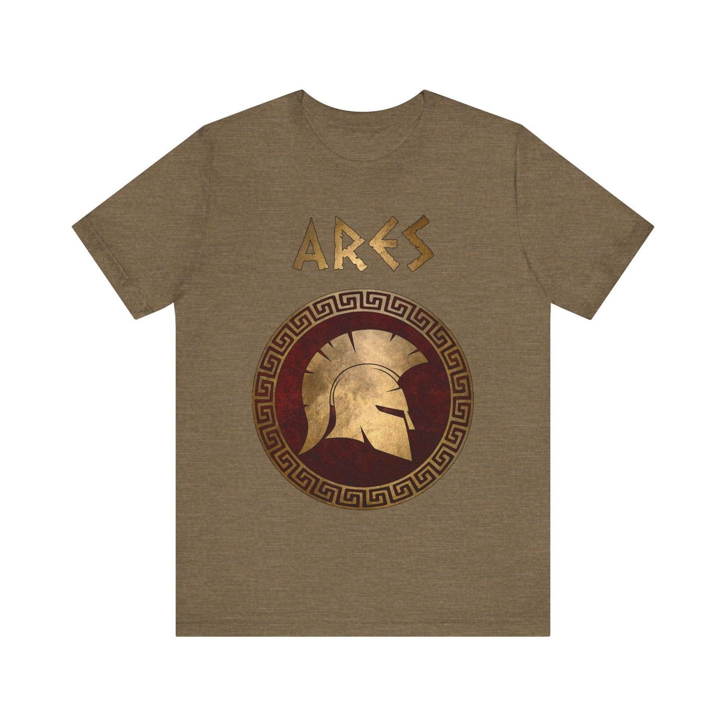 Heather Olive / S Ares Ancient Greek God of War T-Shirt