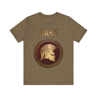 Heather Olive / S Ares Ancient Greek God of War T-Shirt