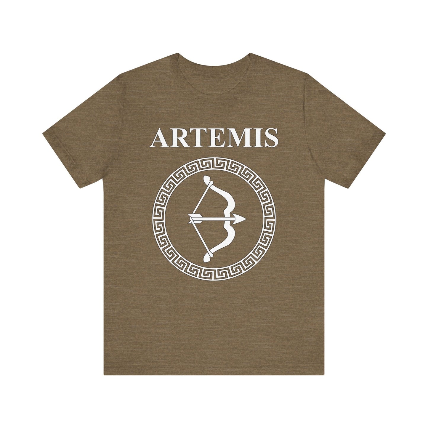 Heather Olive / S Artemis Ancient Greek Goddess of the Hunt T-shirt