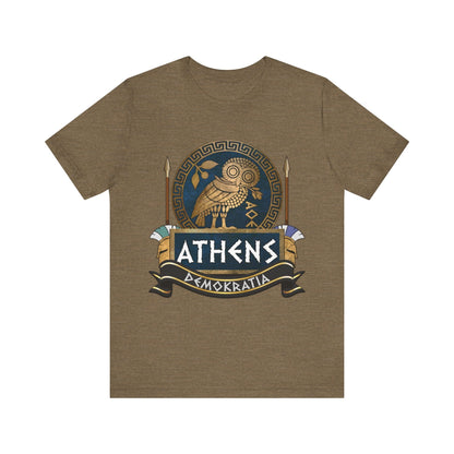 Heather Olive / S Athenian Hoplite - Ancient Athens T-Shirt