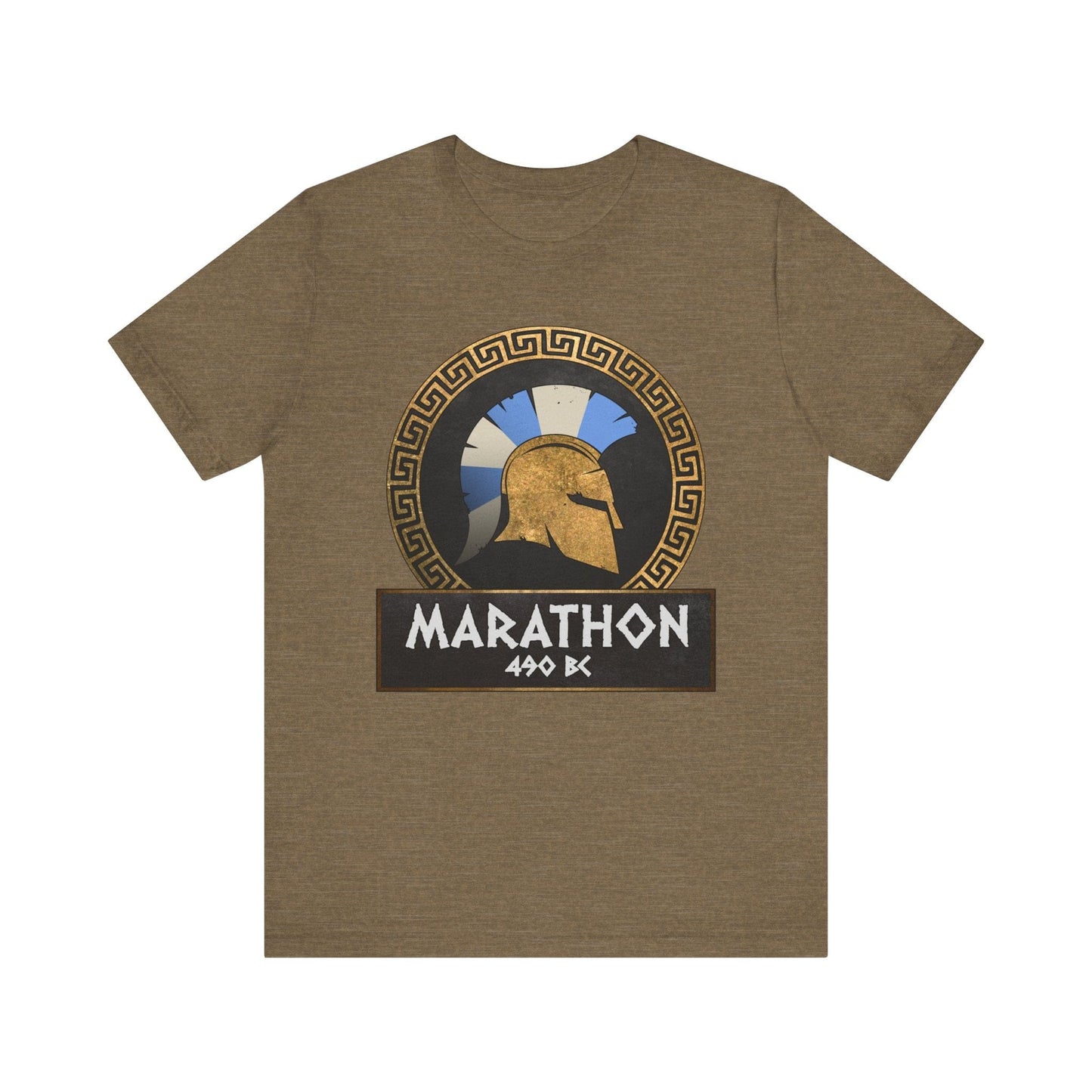 Heather Olive / S Battle of Marathon Athenian Hoplite T-Shirt