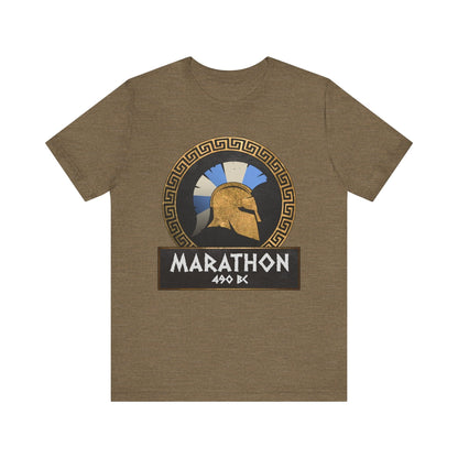 Heather Olive / S Battle of Marathon Athenian Hoplite T-Shirt