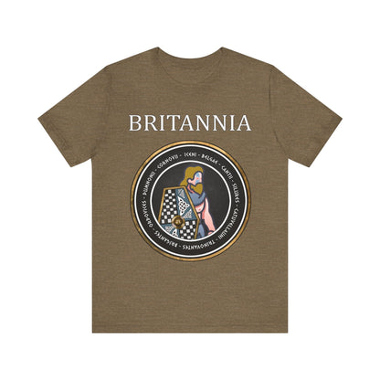 Heather Olive / S Britannia - Tribes of Ancient Britain - Woad Warrior T-Shirt