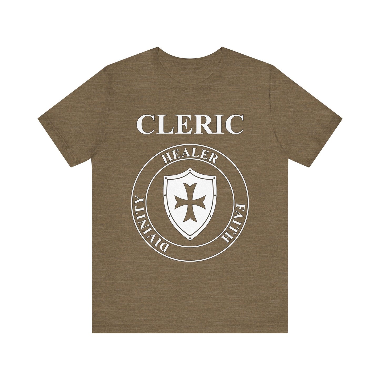 Heather Olive / S Cleric Holy Warrior T-Shirt