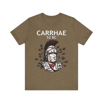 Heather Olive / S Crassus at Carrhae - Funny Roman History T-Shirt