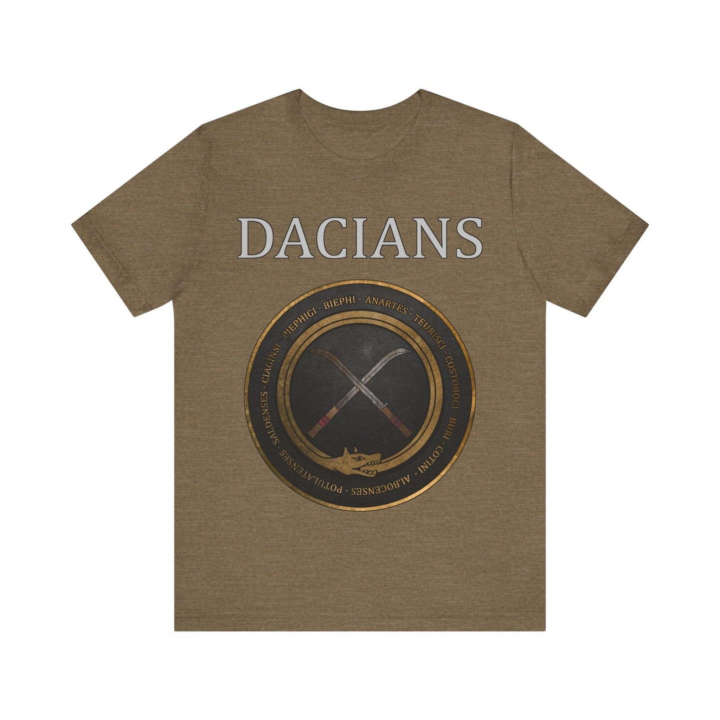 Heather Olive / S Dacia - Ancient Dacian Tribes T-Shirt