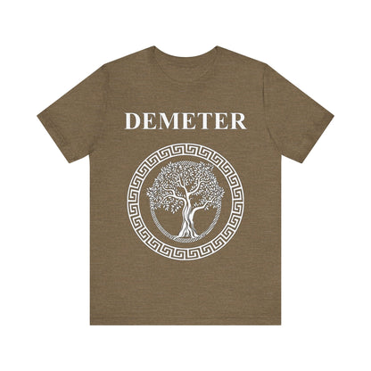 Heather Olive / S Demeter Greek Goddess of Fertility Growth and Life T-Shirt