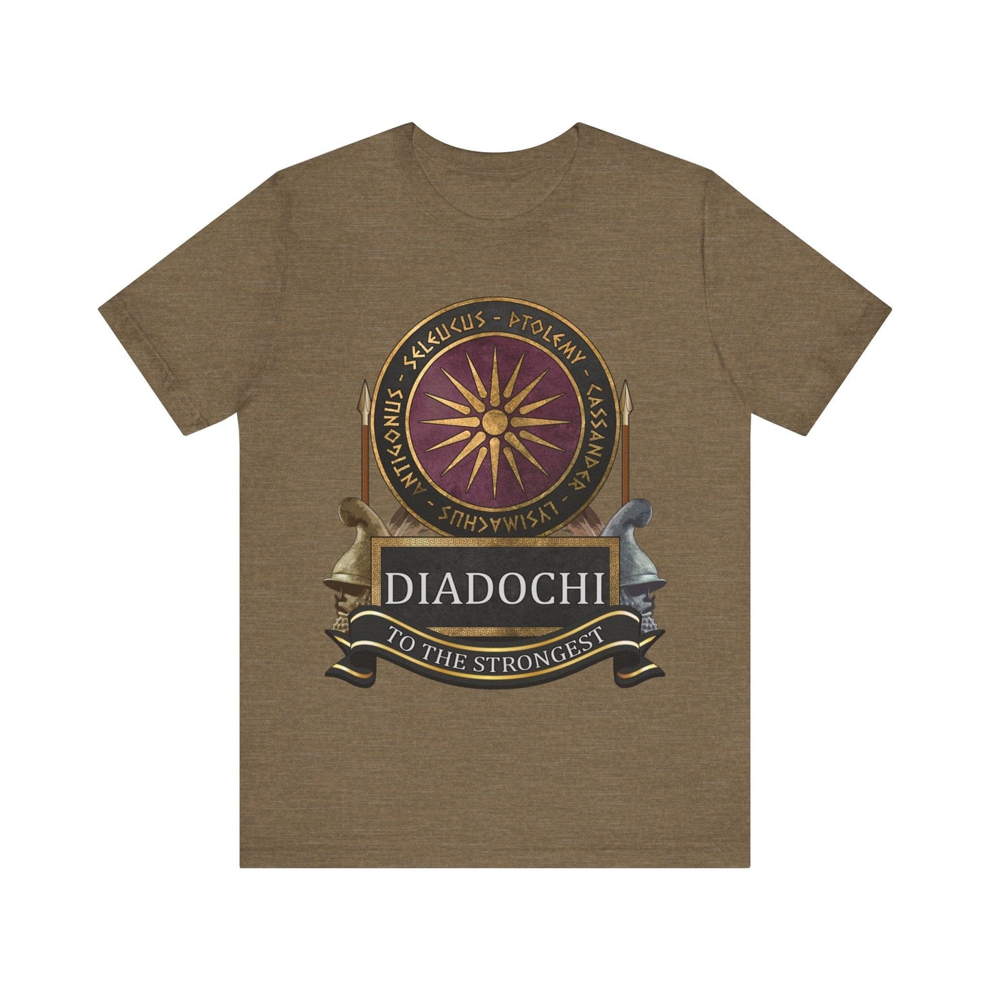 Heather Olive / S Diadochi Wars - To the Strongest T-Shirt