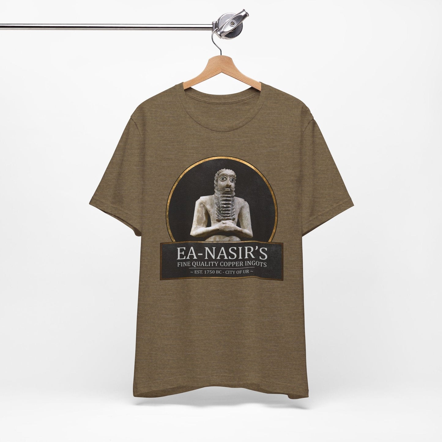 Heather Olive / S Ea-Nasir's Fine Quality Copper Ingots T-Shirt