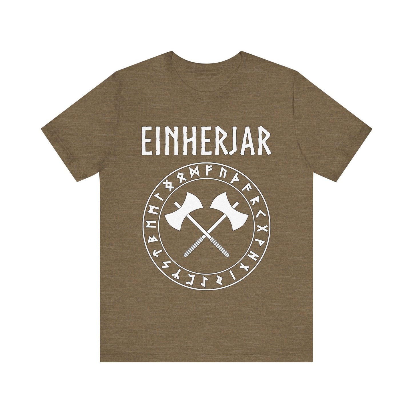 Heather Olive / S Einherjar Odin's Chosen Viking Warrior T-Shirt