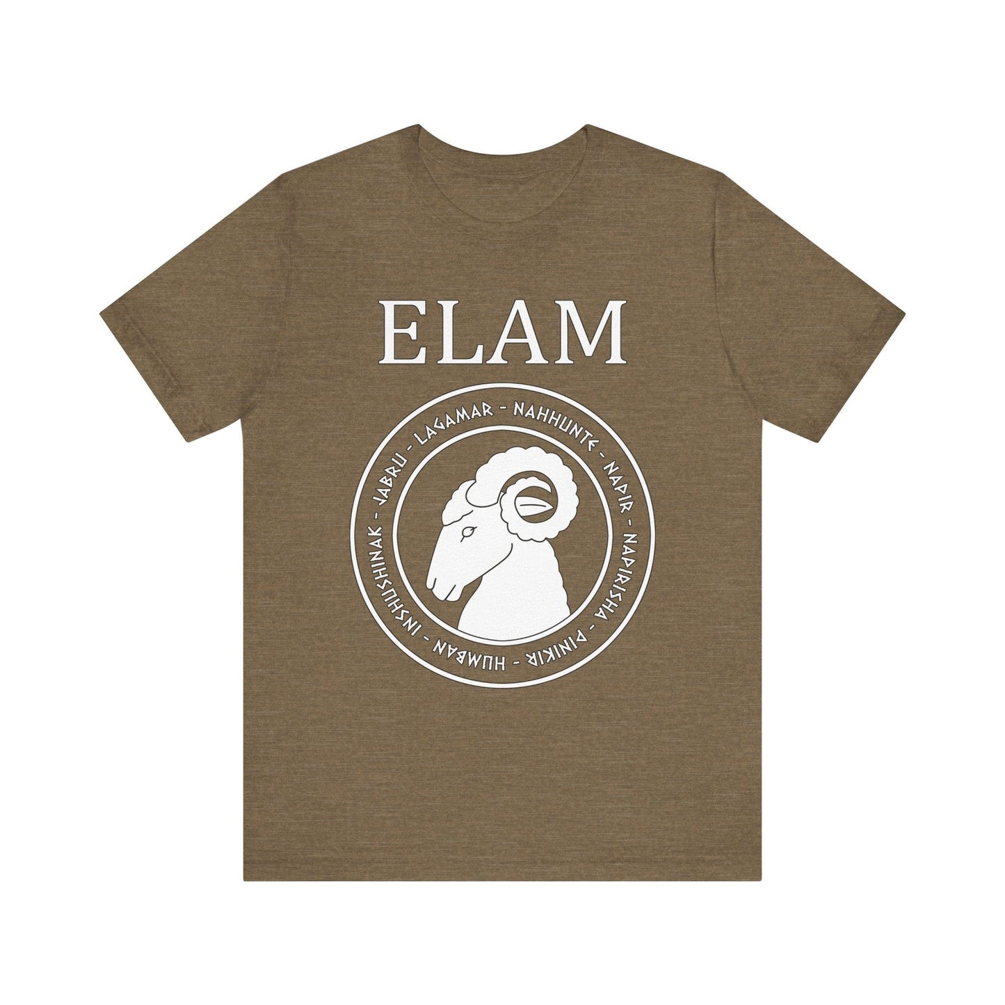 Heather Olive / S Elam - Ancient Elamite Gods T-Shirt