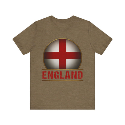 Heather Olive / S England Heraldry - Cross of Saint George T-Shirt