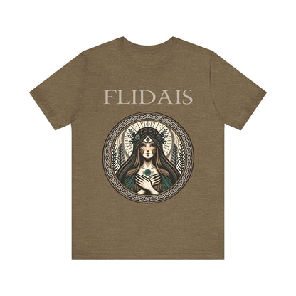 Heather Olive / S Flidais Celtic Goddess T-Shirt