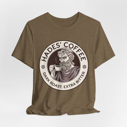 Heather Olive / S Hades Coffee - Funny Greek Mythology T-Shirt